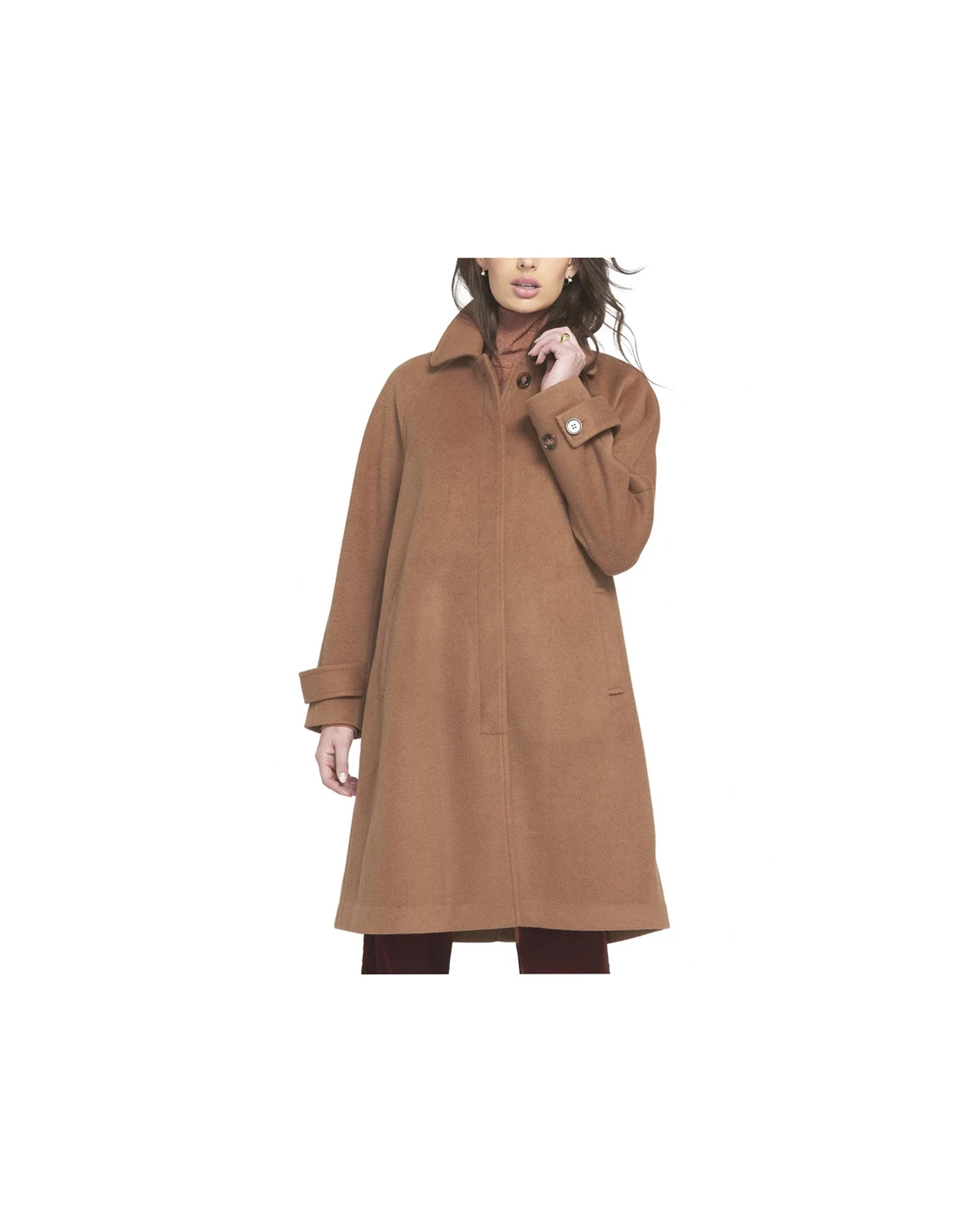 Women's Melton Coat Teddy