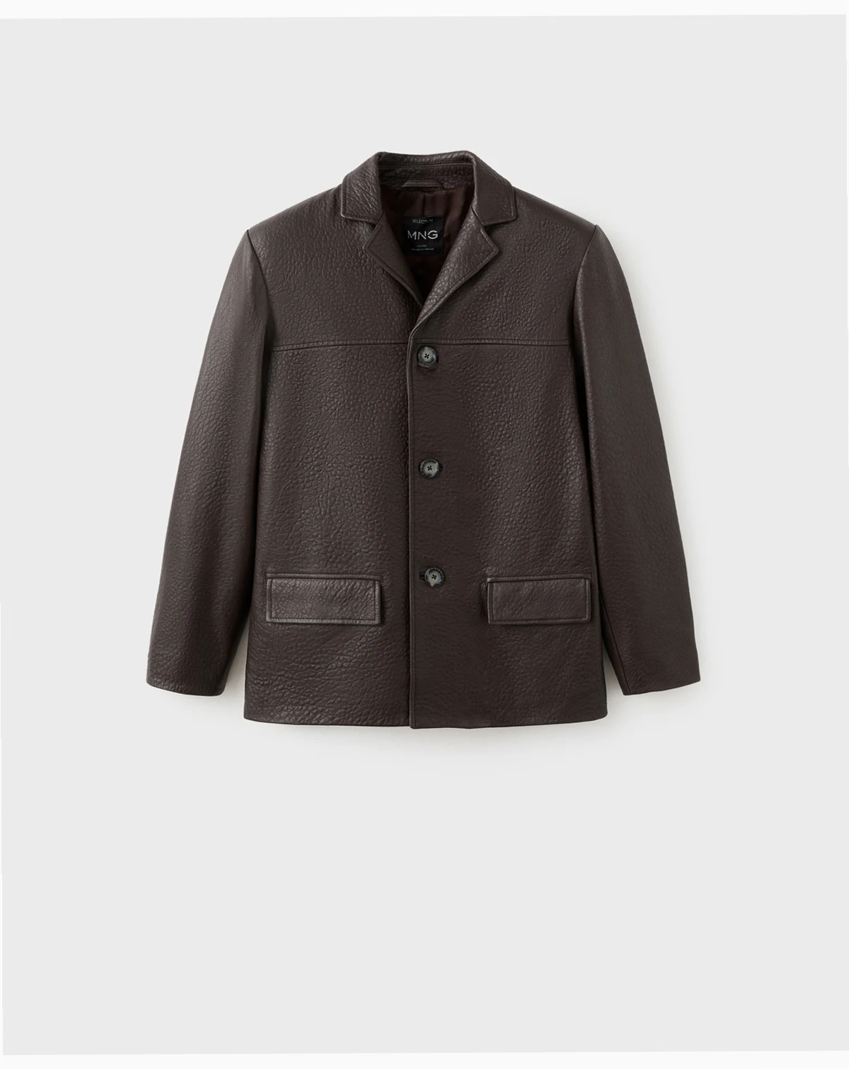 Women's Buttons Leather Jacket