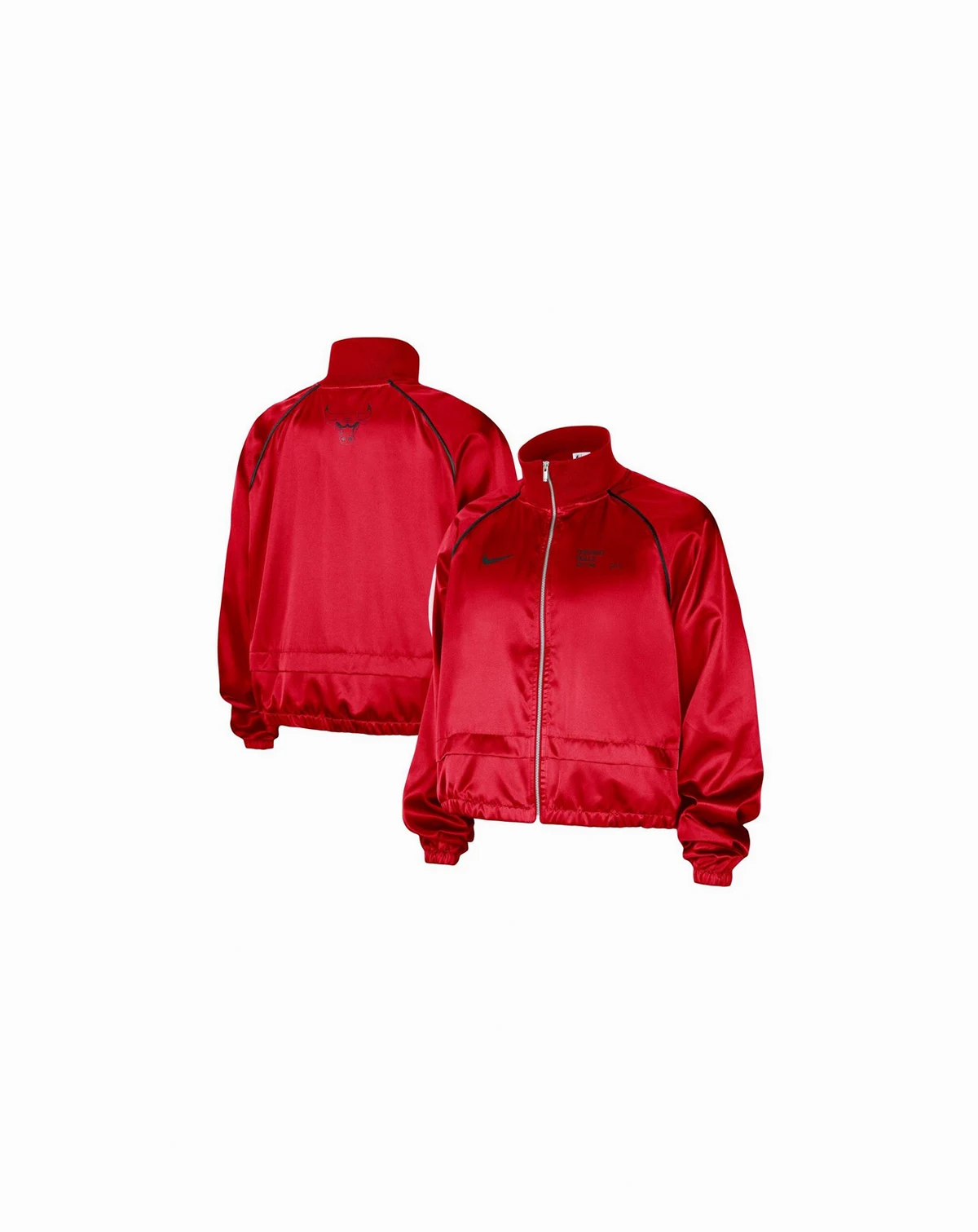 Women's Red Chicago Bulls Courtside Retro Fly Raglan Full-Zip Jacket