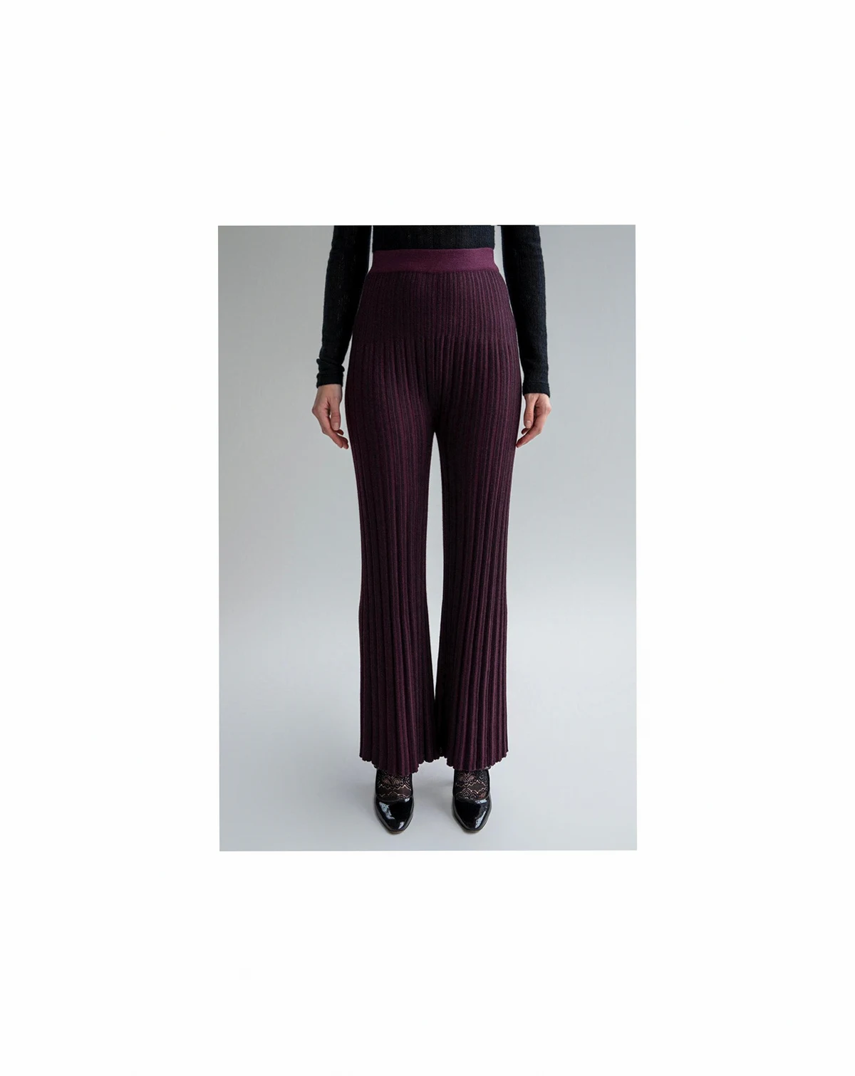 Women's Marcelle Pleated Knit Trousers