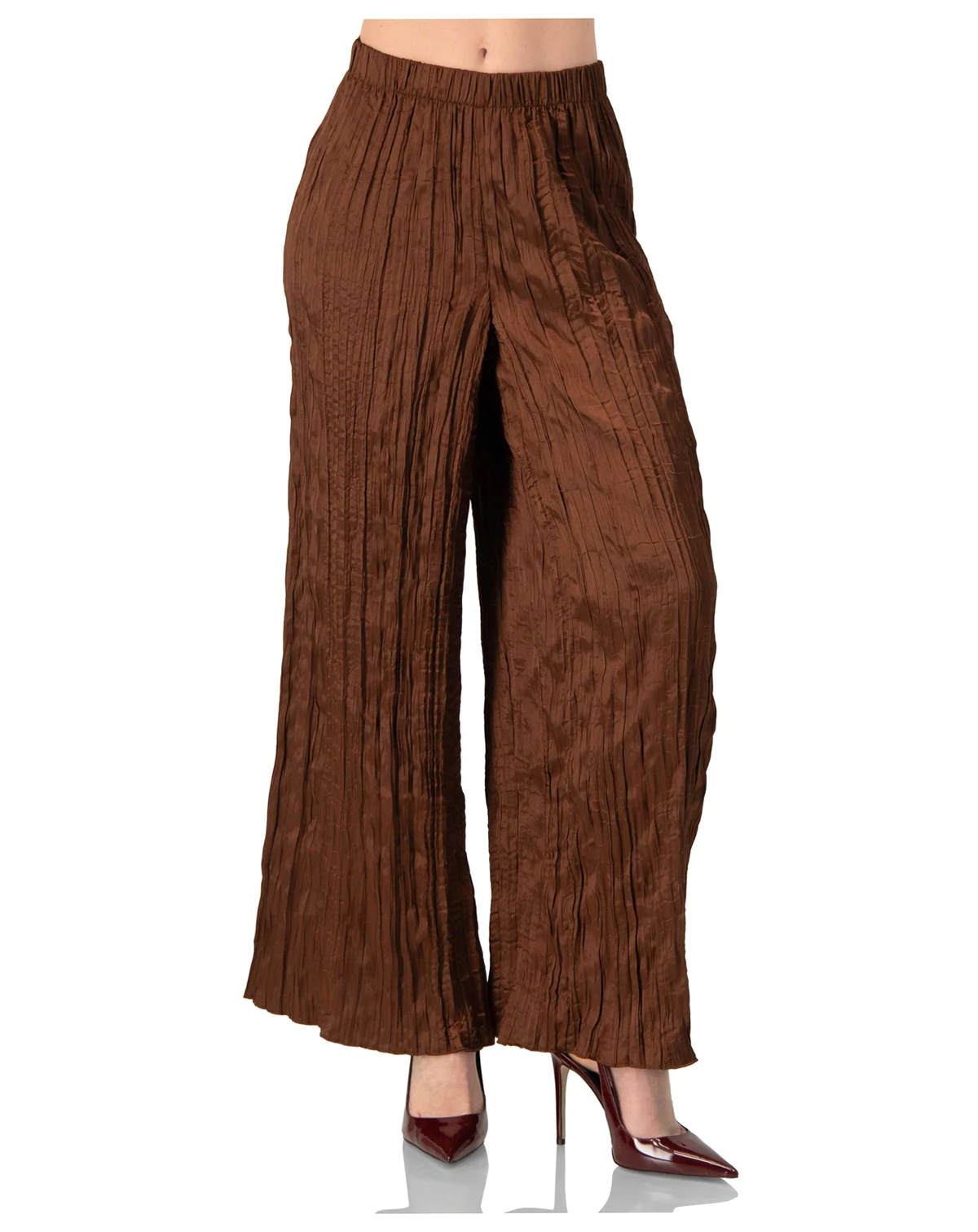 Women's Wide-Leg Pleated Trousers