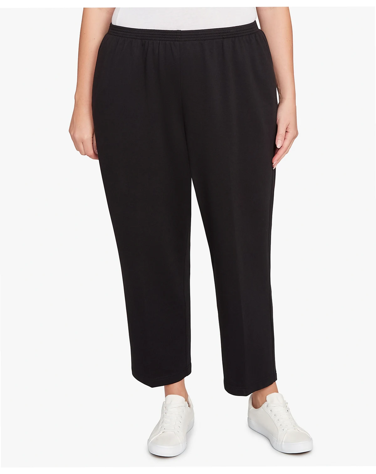 Plus Size Classic French Terry Short Length Pants