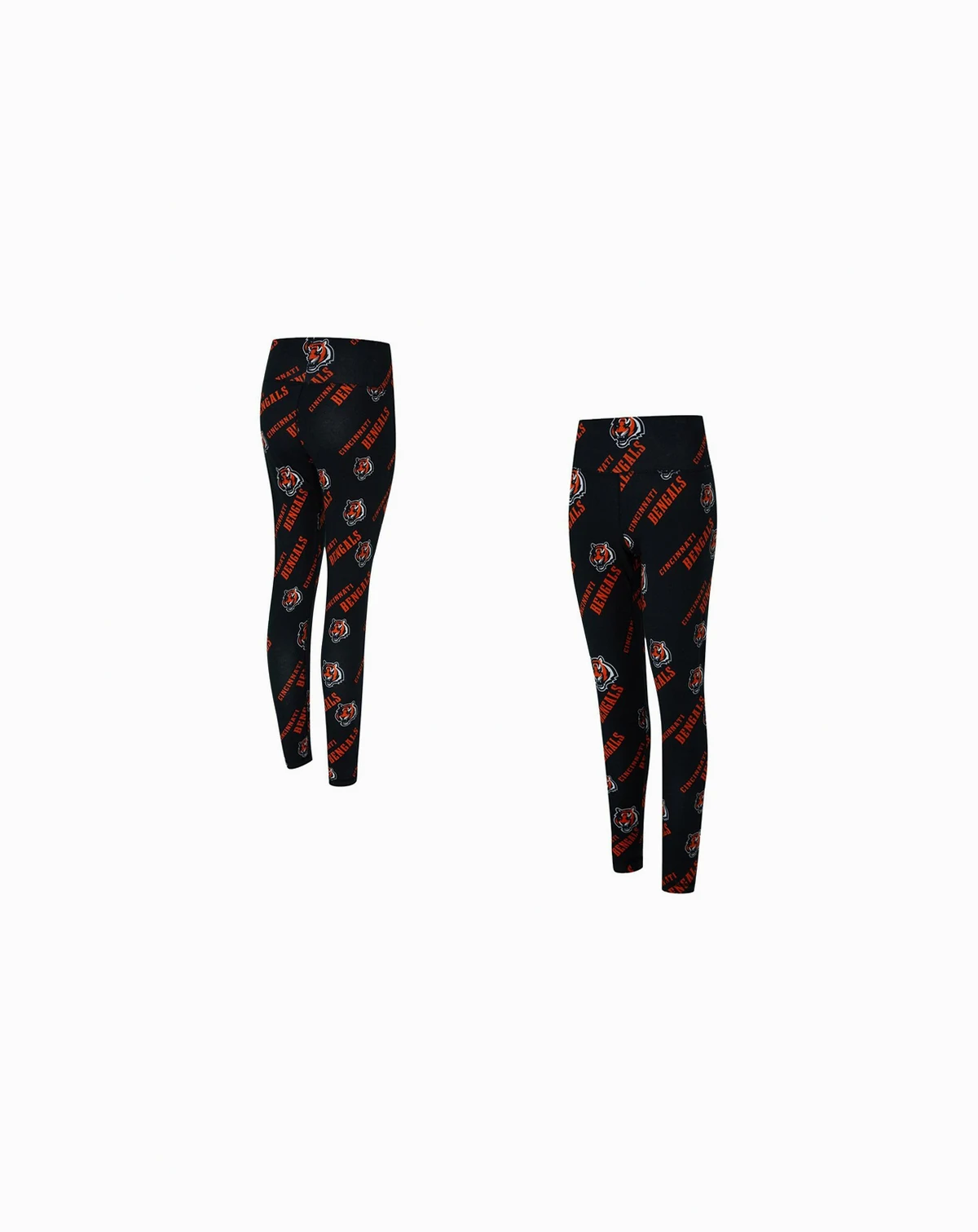 Women's Black Cincinnati Bengals Mosaic Allover Print Leggings