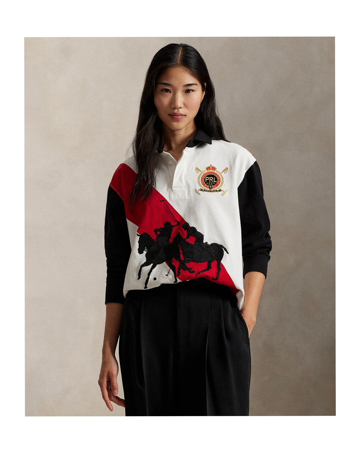 Women's Rugby Collared Jersey Shirt