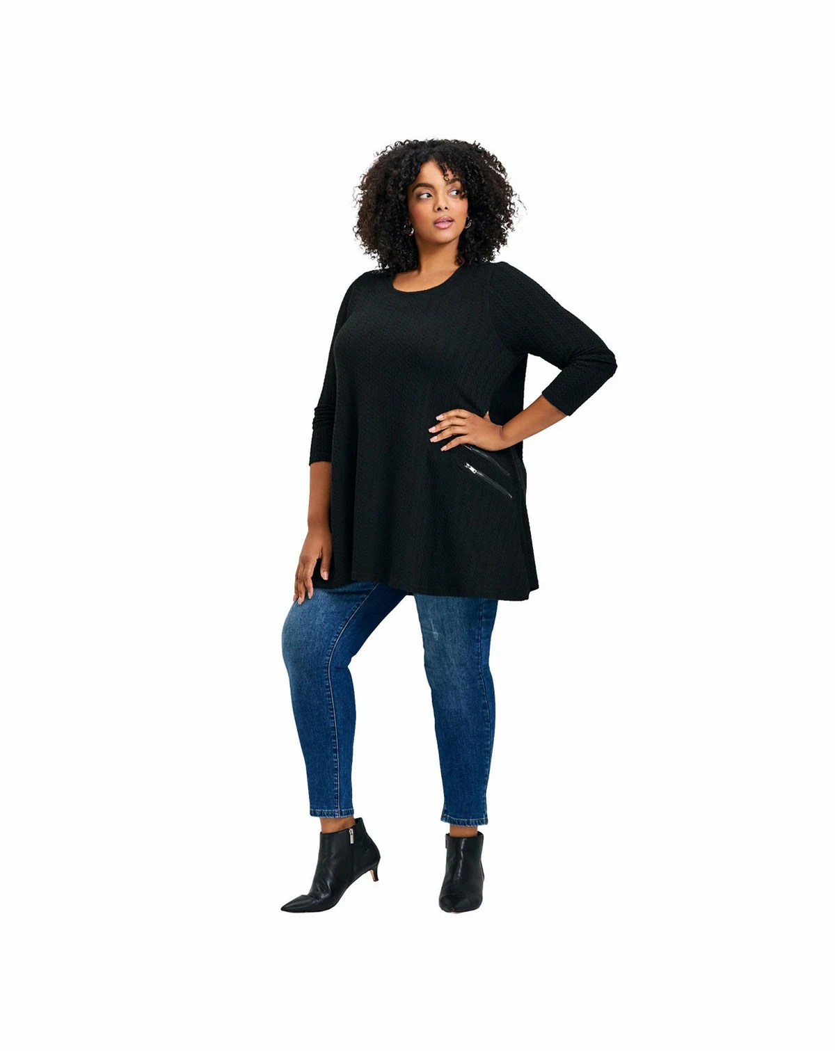 Women's Alina Hacci Zip Detail Tunic
