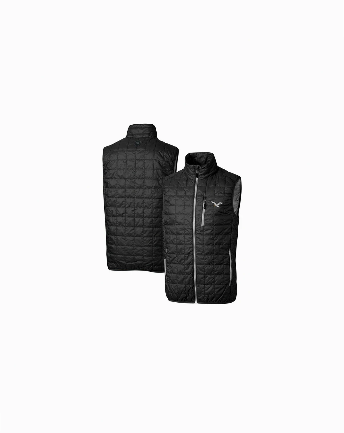 Men's Black Philadelphia Eagles Gridiron Classics Big Tall Rainier PrimaLoft Eco Insulated Full-Zip Puffer Vest