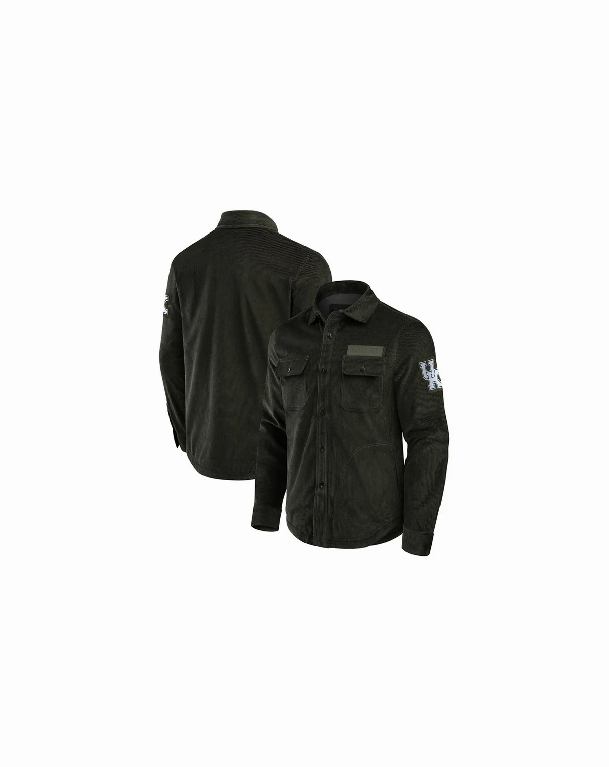 Men's Olive Kentucky Wildcats Corduroy Full-Button Jacket