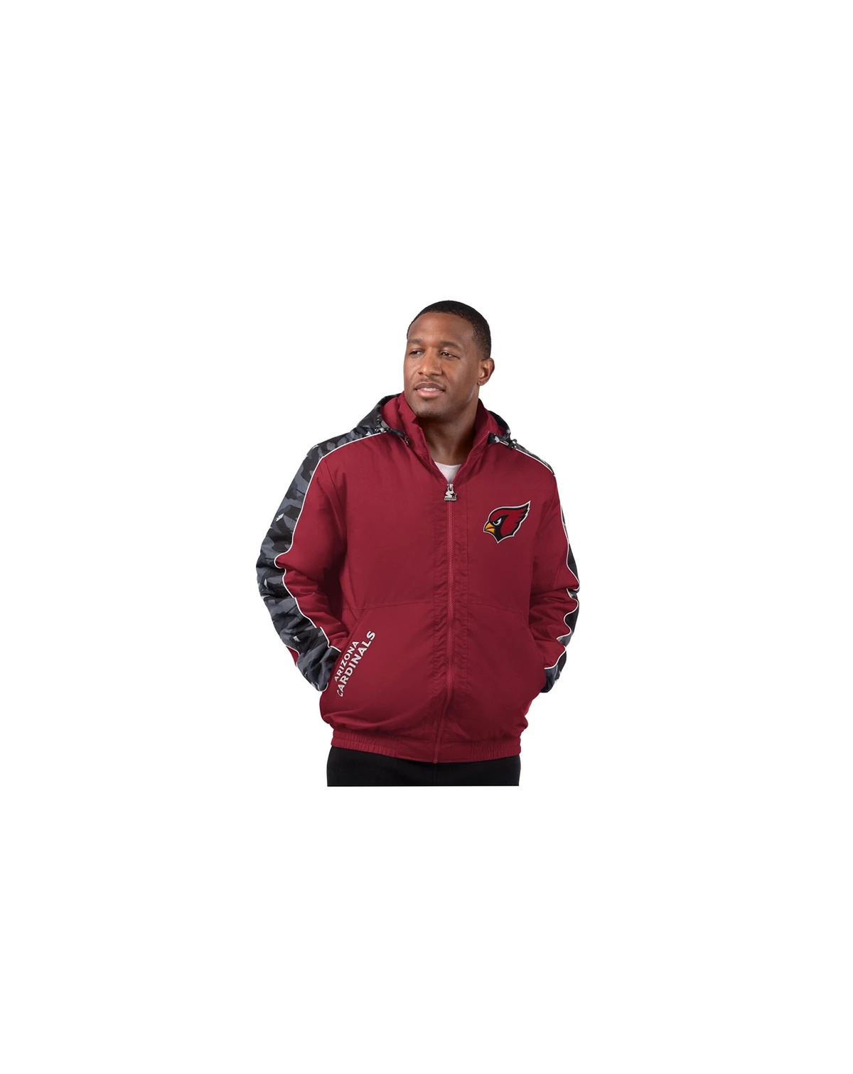 Men's Cardinal Arizona Cardinals Thursday Night Gridiron Full-Zip Jacket
