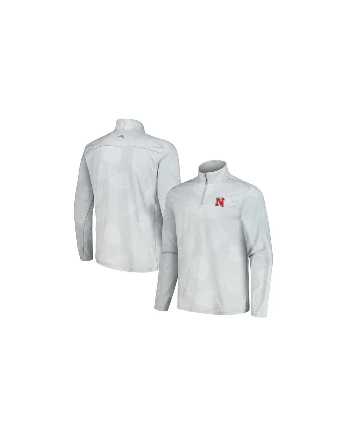 Men's Gray Nebraska Huskers Delray Frond IslandZone Half-Zip Jacket