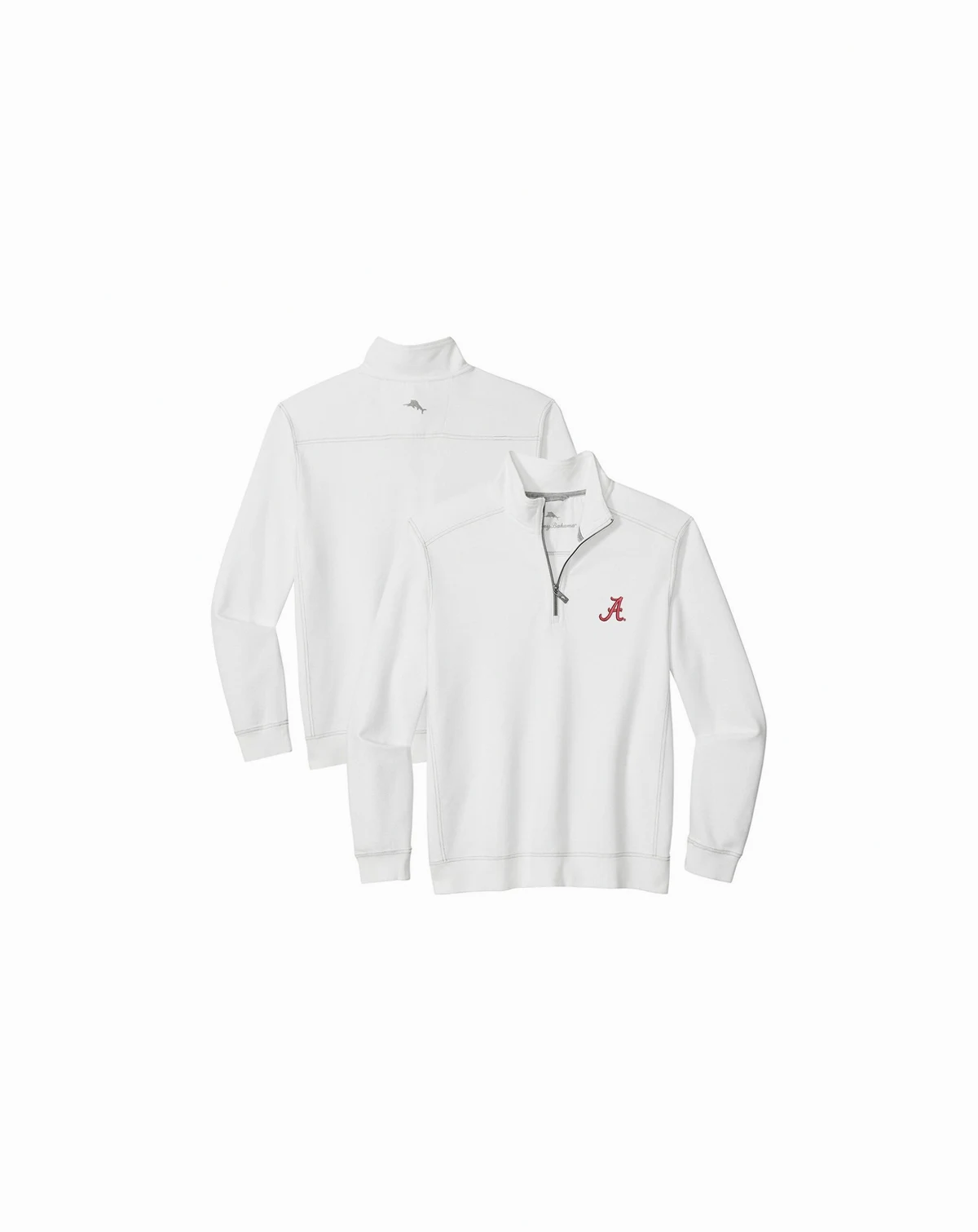 Men's White Alabama Crimson Tide Montego Bay Half-Zip Jacket