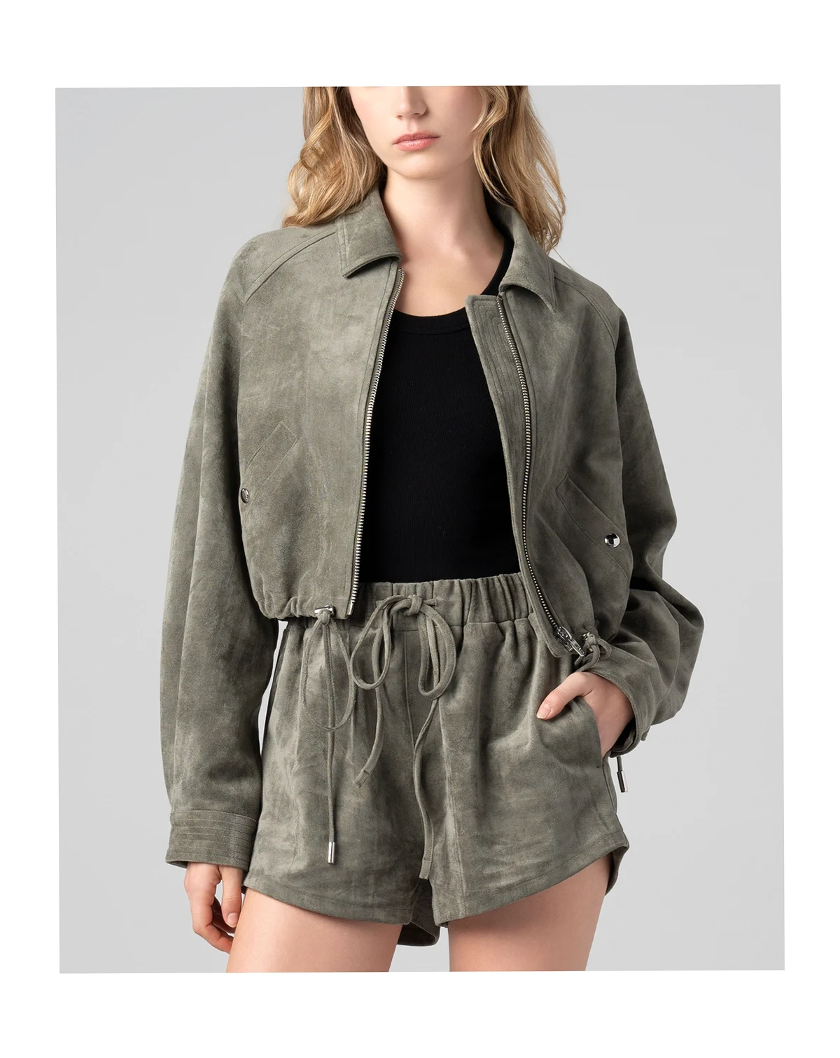 Women's Front Zip Collared Jacket