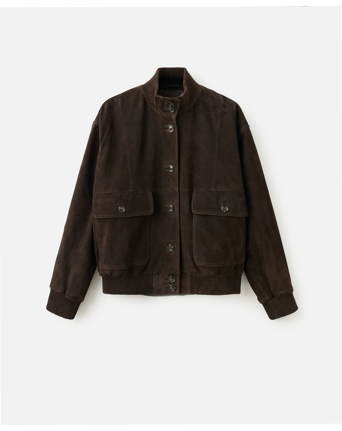 Women's Buttoned Suede Jacket