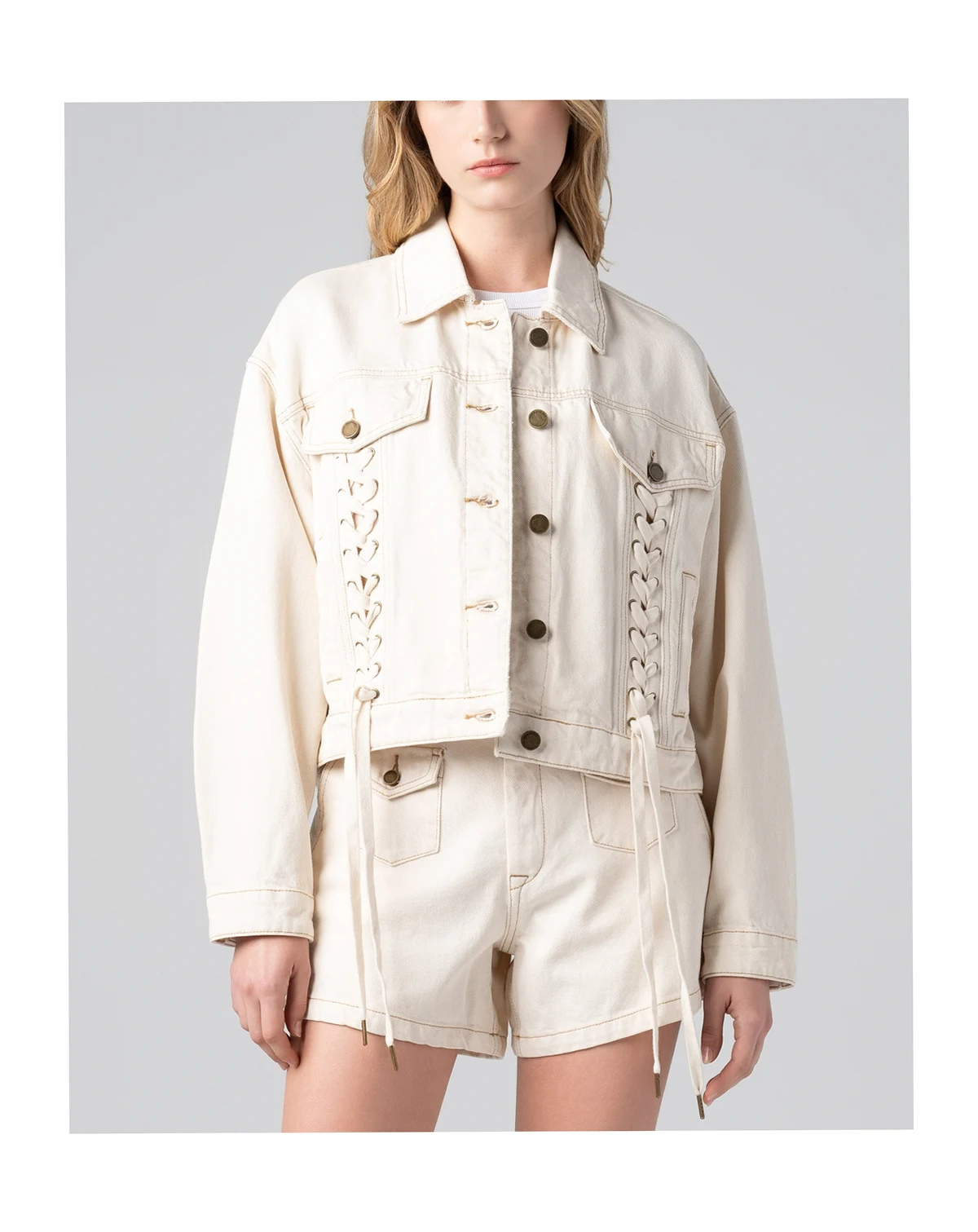 Women's Collar Button-Front Jacket