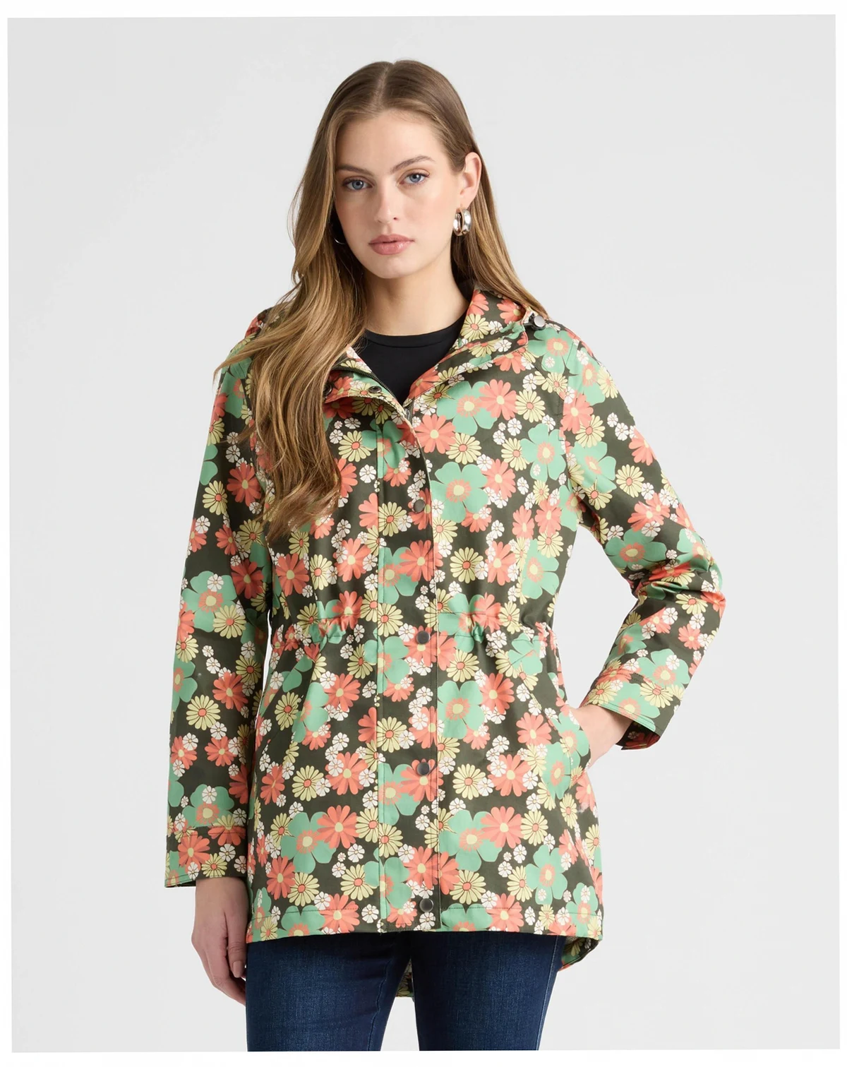 Women's Mid Length Rain Jacket