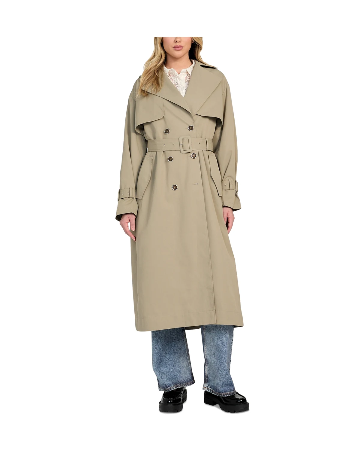Women's Belted Trench Coat