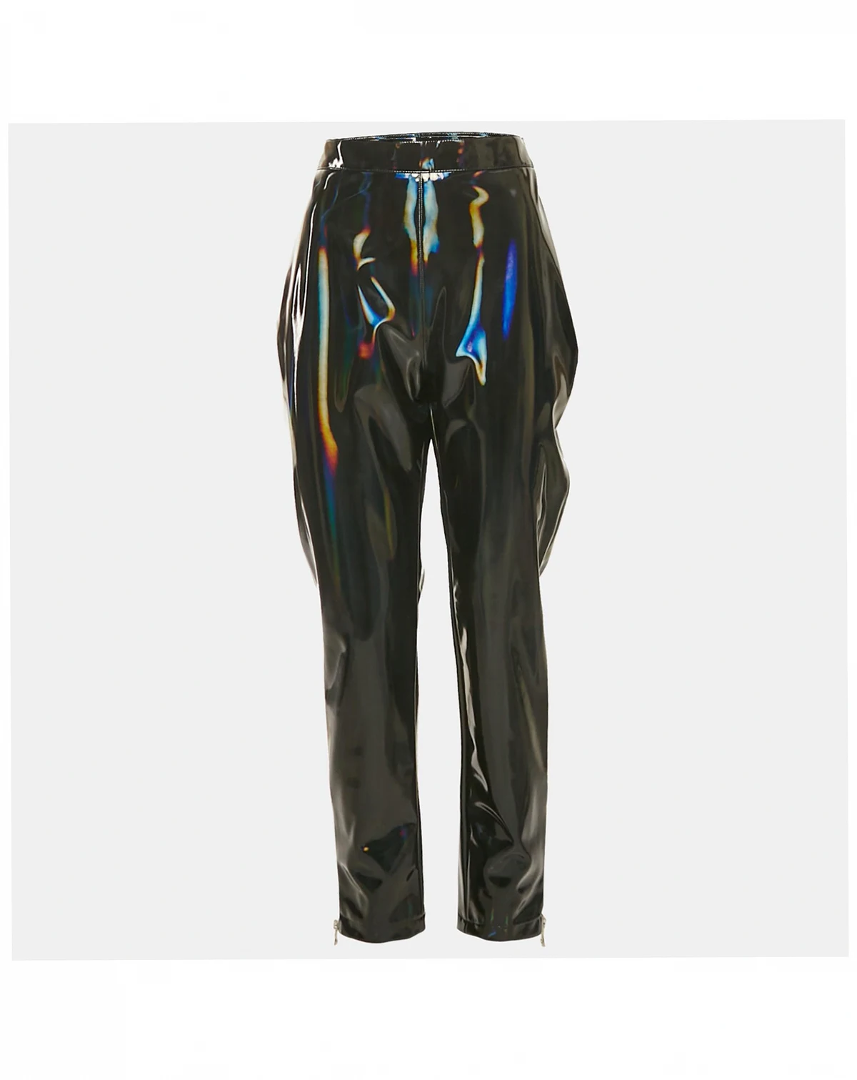 Women's Black Iridescent Nylon Pants