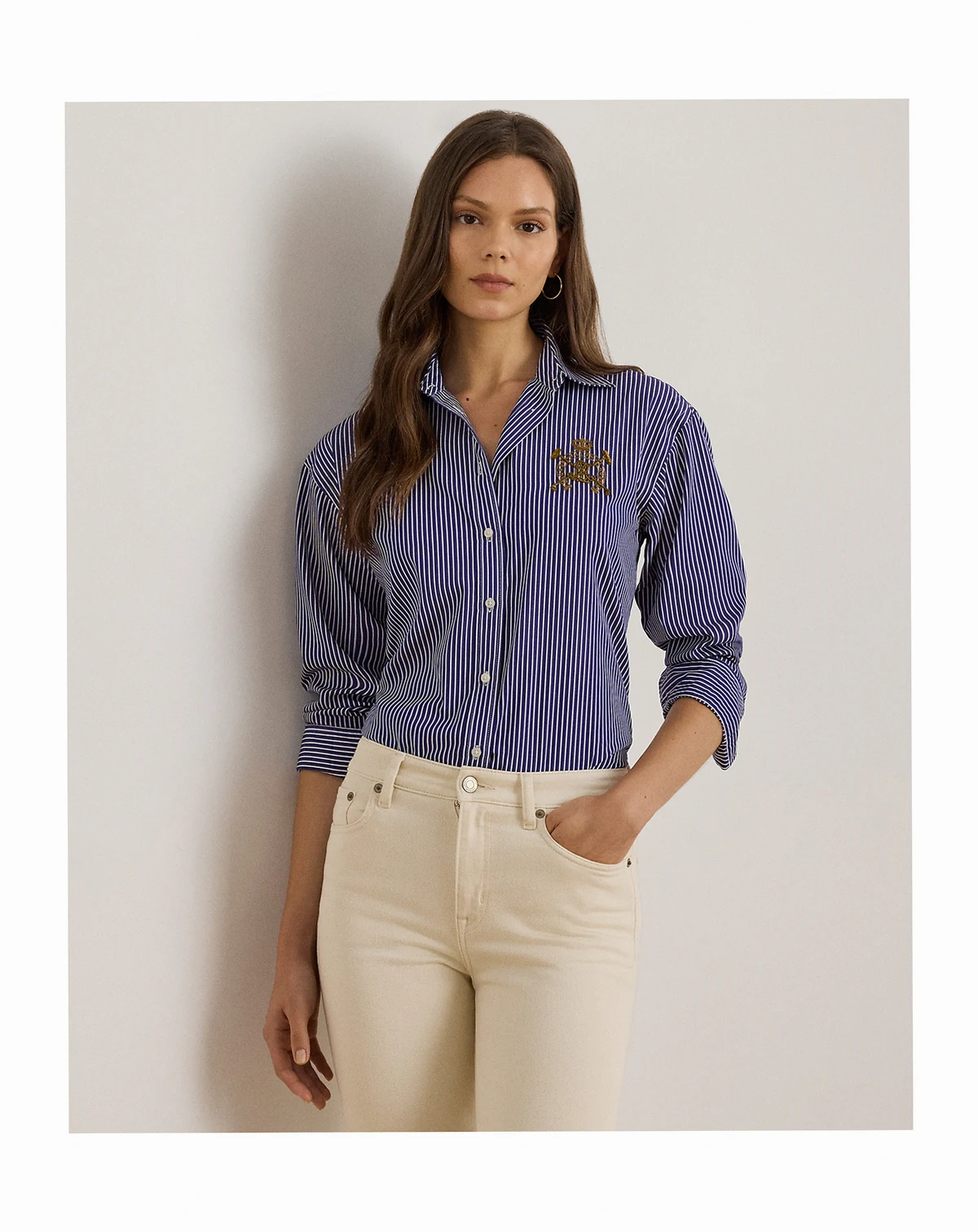 Petite Striped Long-Sleeve Shirt