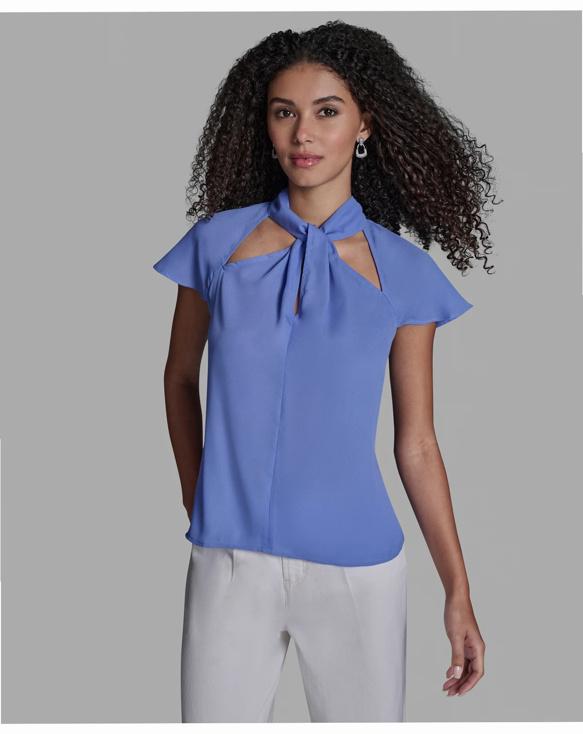 Women's High Neck Short-Sleeve Top