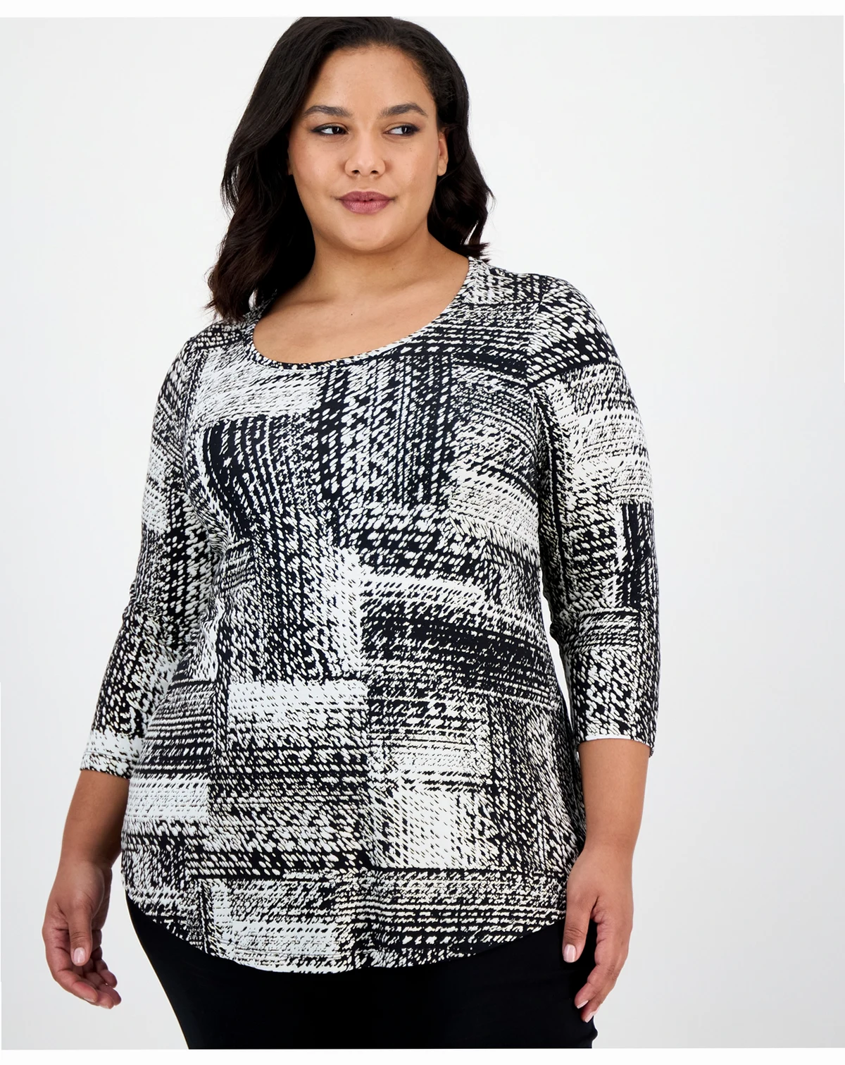 Plus Size Printed Top, Created for Macy's