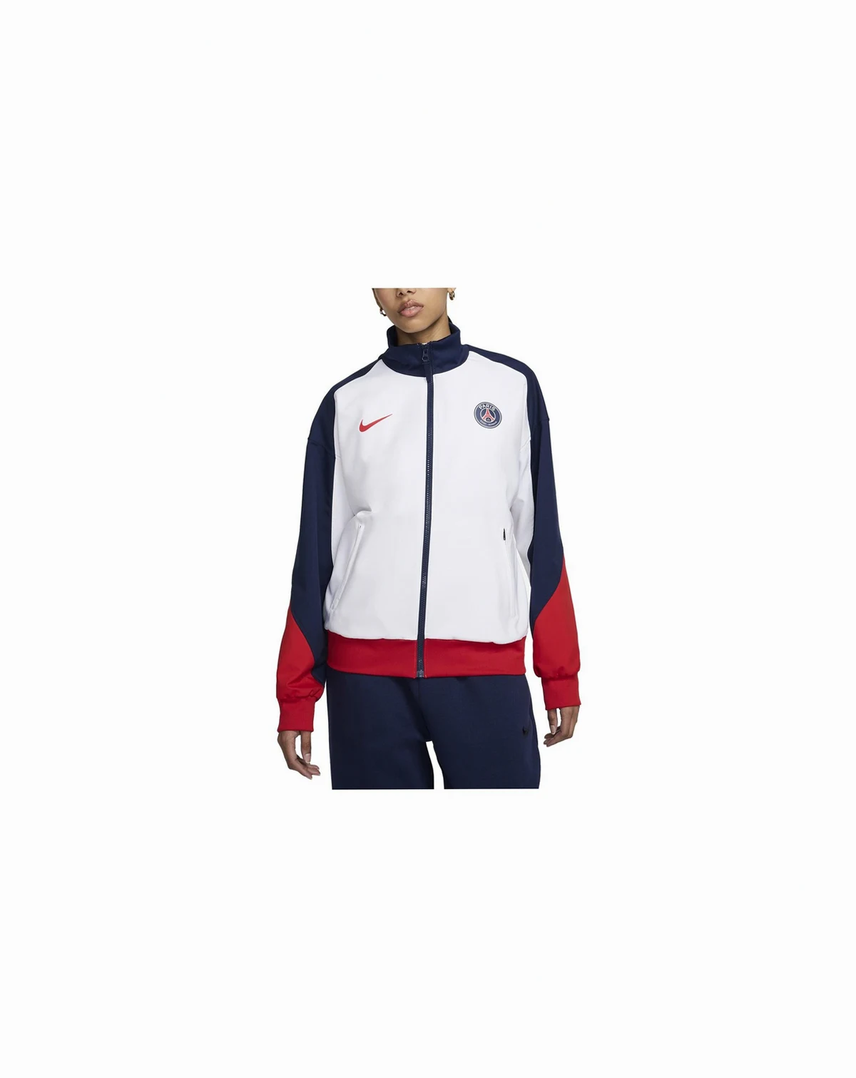 Women's White Paris Saint-Germain 2024/25 Strike Anthem Full-Zip Jacket