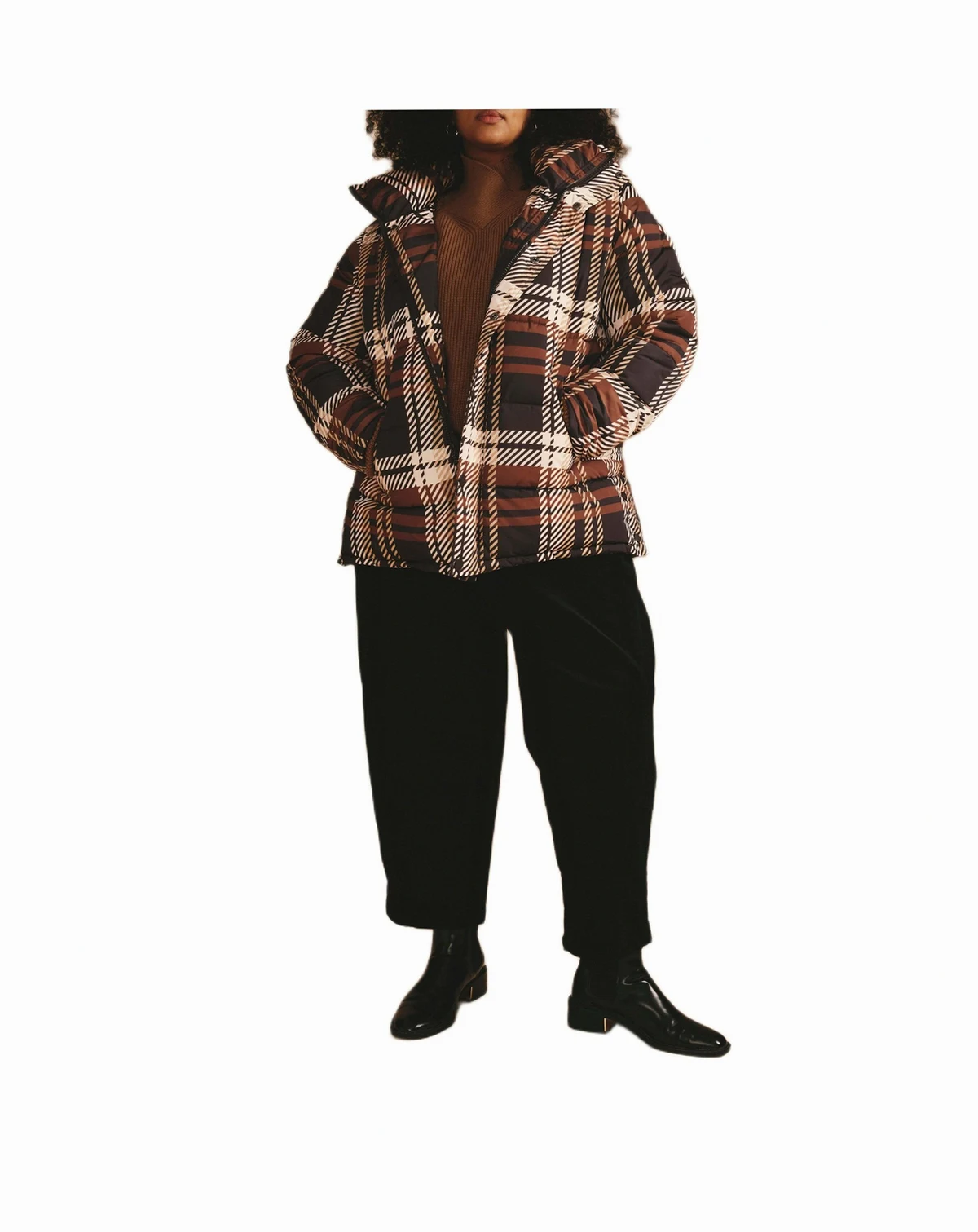 Plus Size Rainier Short Hooded Puffer