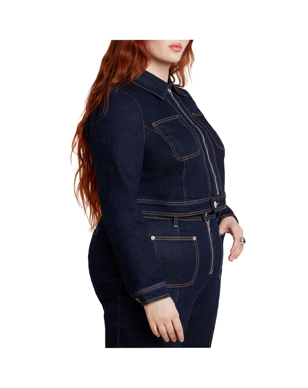 Women's Zip Front Denim Jacket