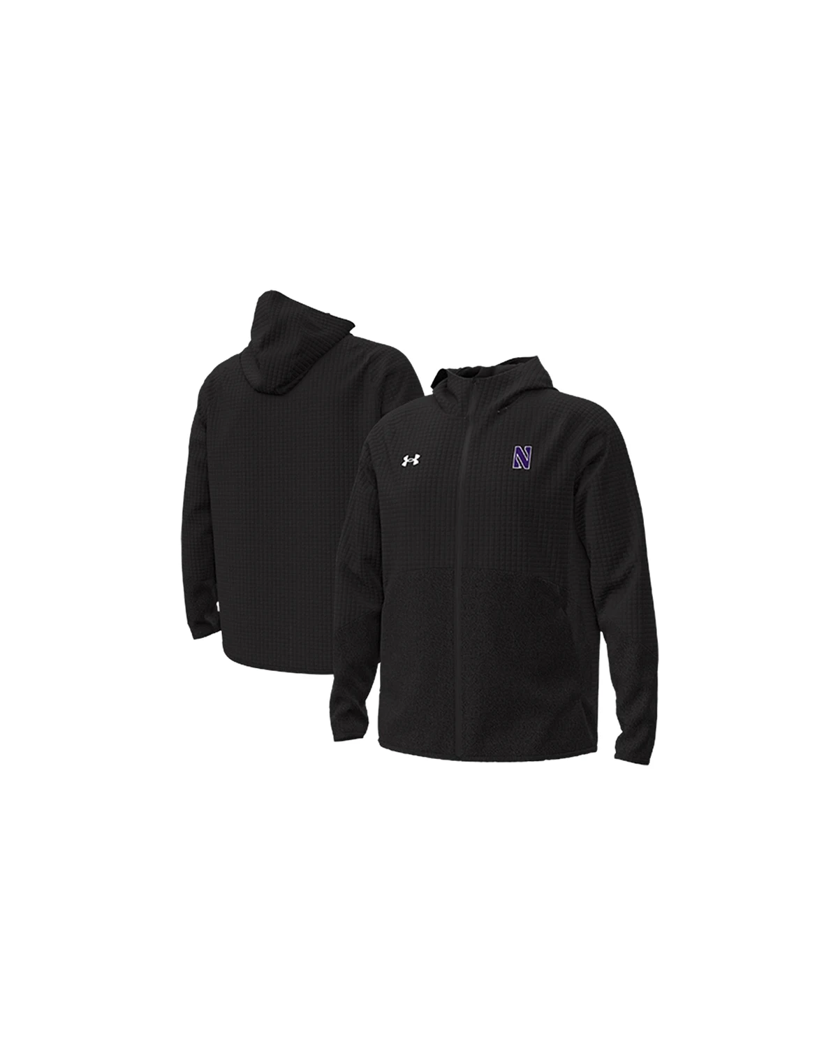 Men's Black Northwestern Wildcats Unstoppable Raglan Full-Zip Jacket
