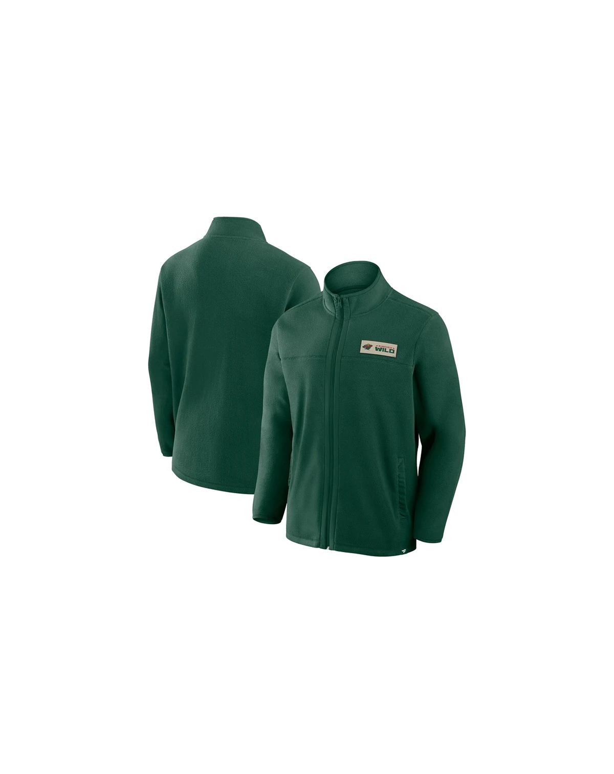 Men's Green Minnesota Wild Home Ice Fleece Full-Zip Jacket