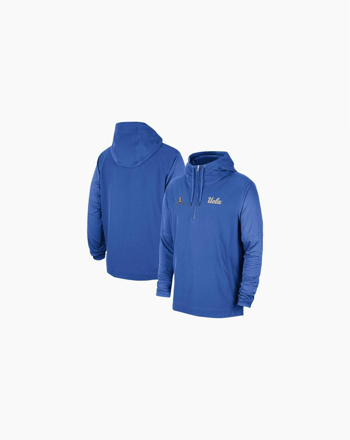 Men's Blue UCLA Bruins Player Half-Zip Jacket