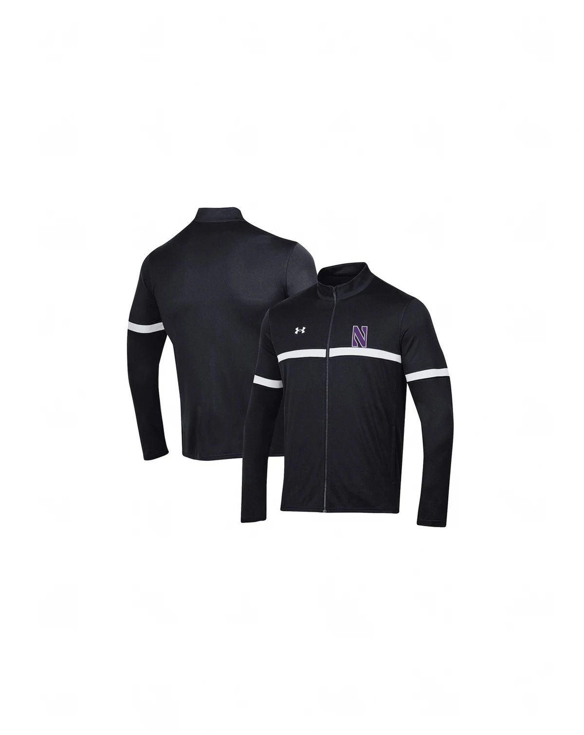 Men's Black Northwestern Wildcats 2023 Assist Warm Up Full-Zip Jacket