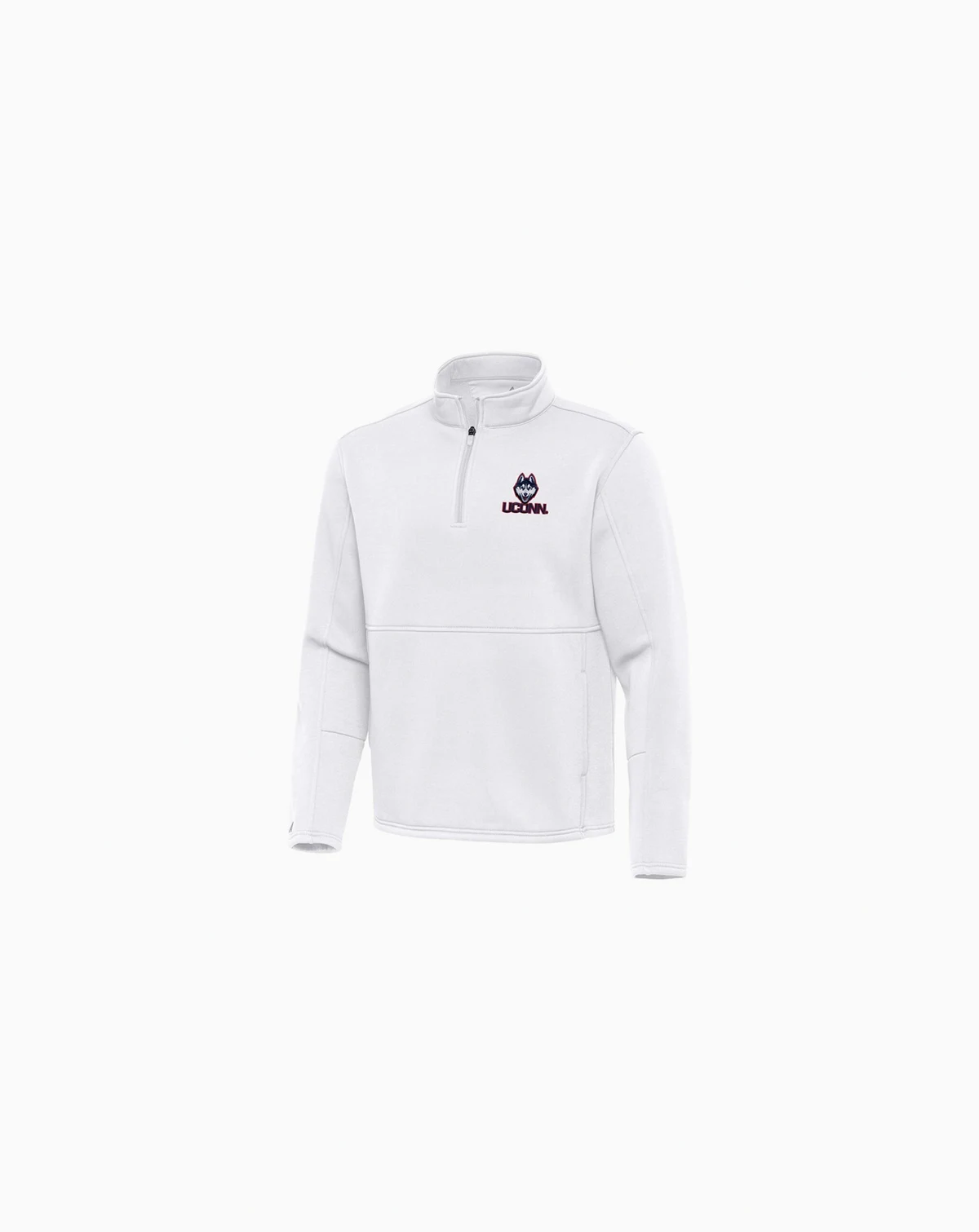 Men's White UConn Huskies Twist Quarter-Zip Pullover Jacket