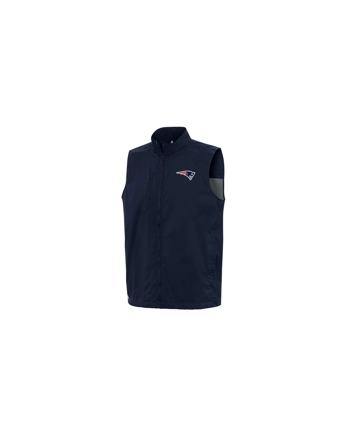 Men's Navy New England Patriots Brisk Full-Zip Vest