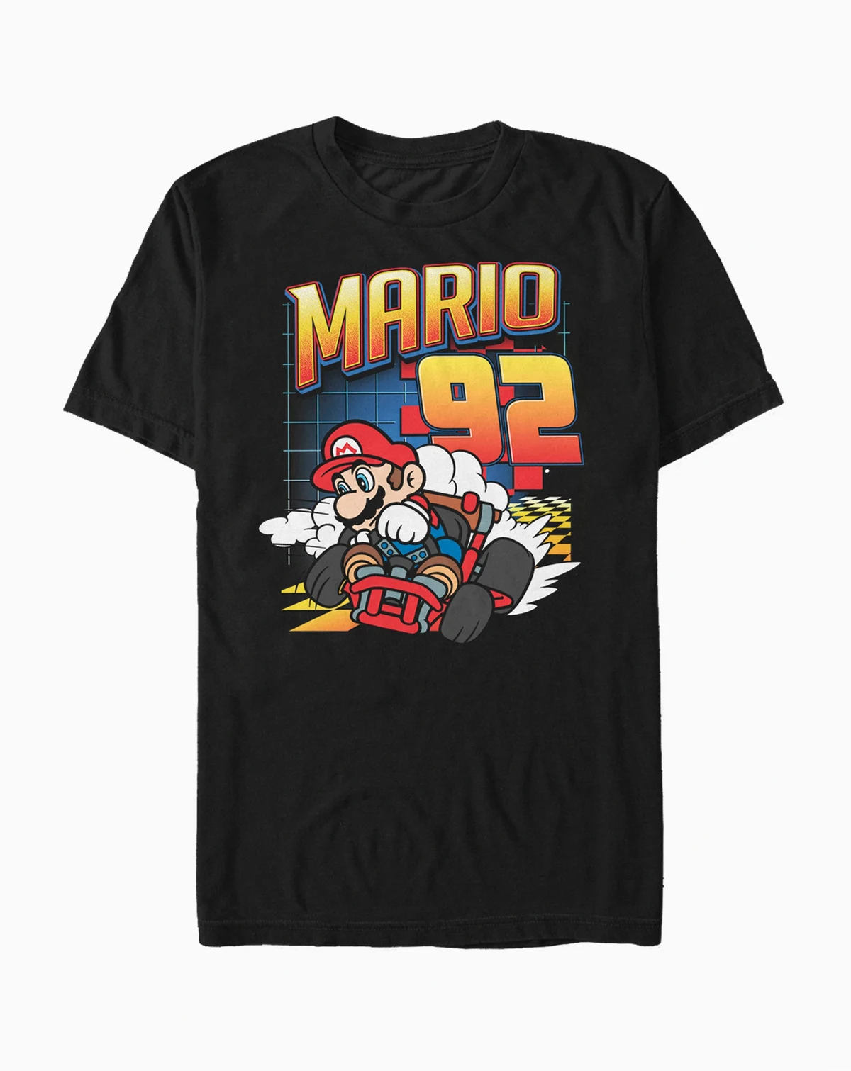 Nintendo Men's Mario Kart Racer Number 92 Short Sleeve T-Shirt