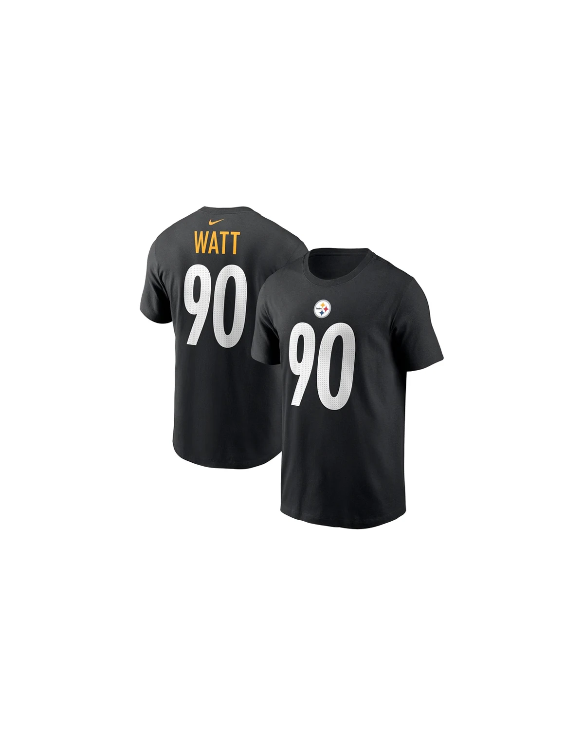 Men's T.J. Watt Black Pittsburgh Steelers Player Name and Number T-shirt