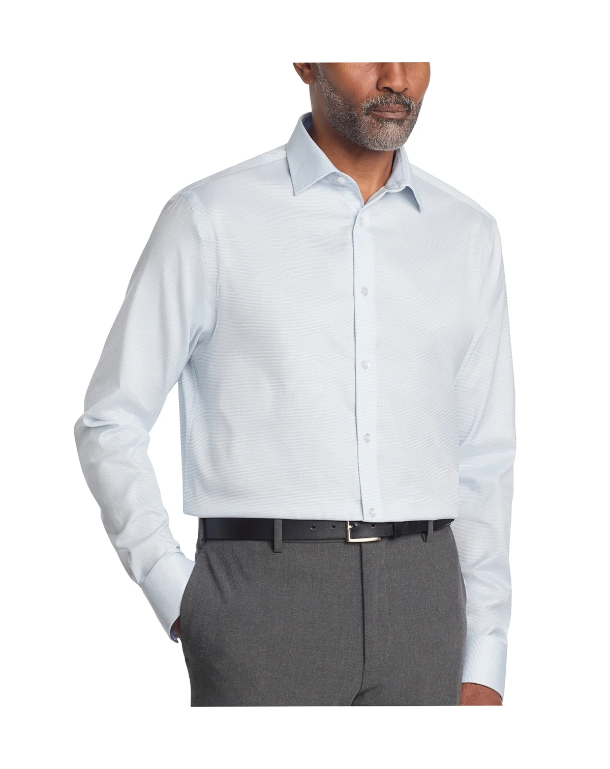 Men's Refined Cotton Stretch Regular Fit Dress Shirt
