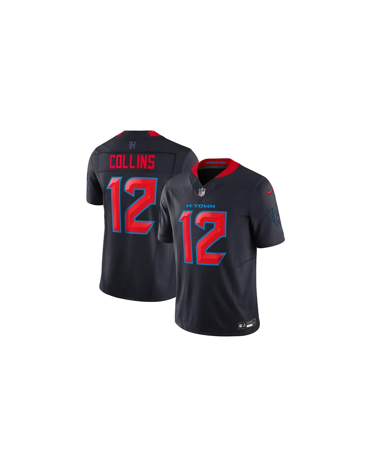 Men's Nico Collins Navy Houston Texans Alternate 2 Vapor F.U.S.E. Limited Jersey