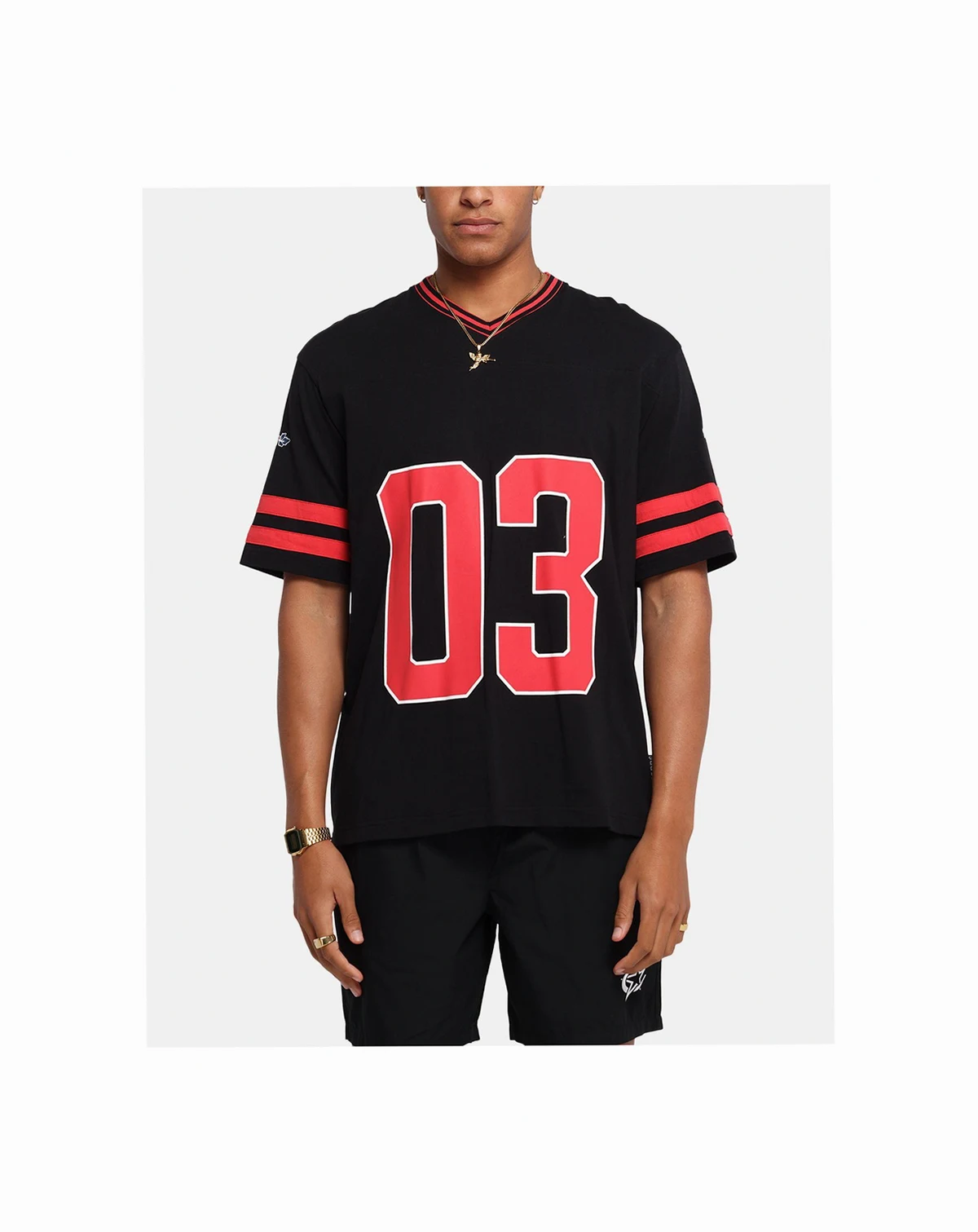 Men's Rose Football T-Shirt