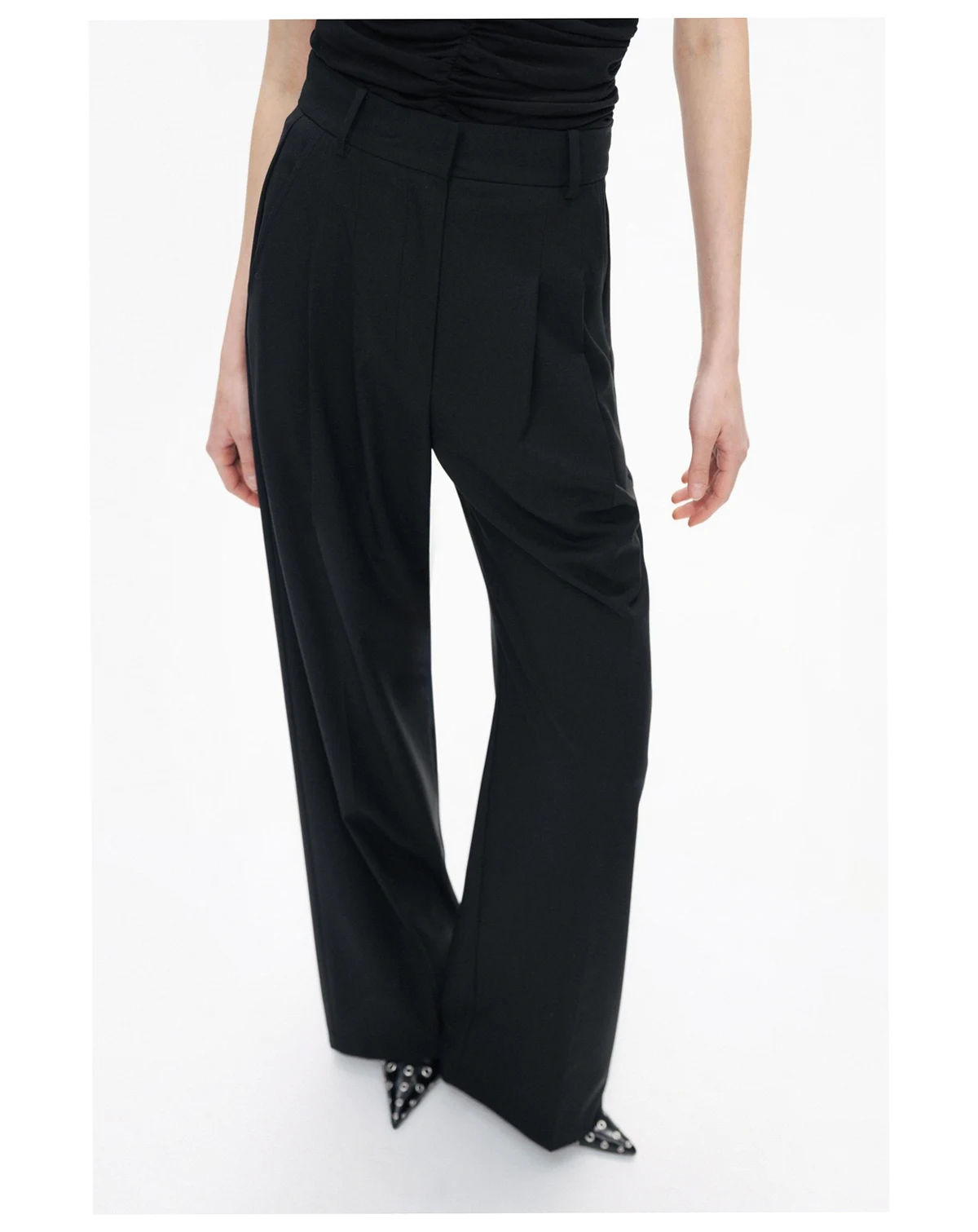 Women's Double-Pleated Pants