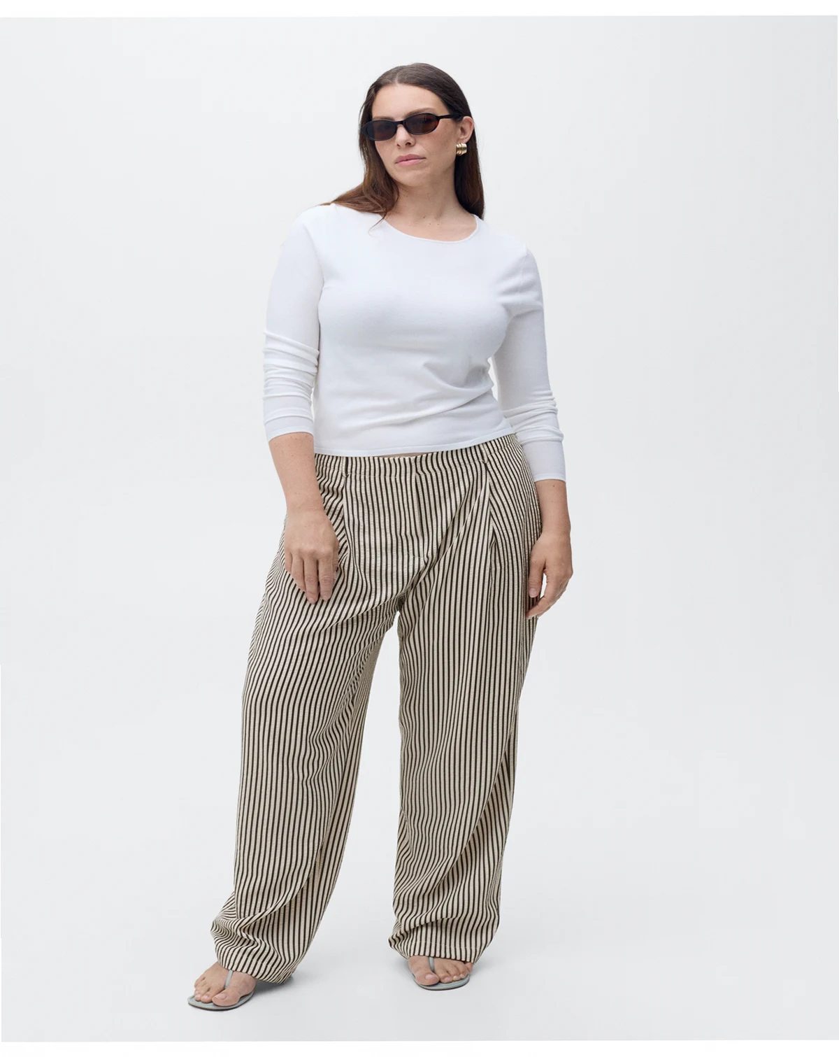 Women's Texture Striped Pants