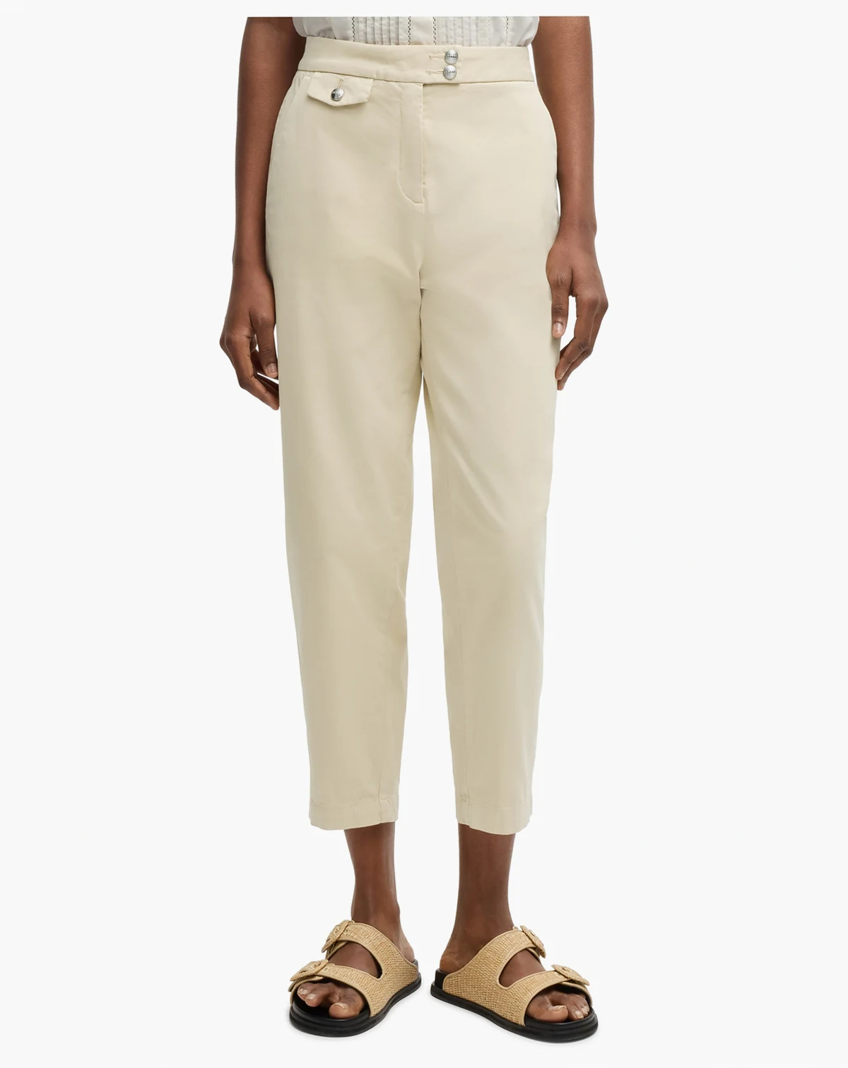 Women's Casual Satin Chino Pants