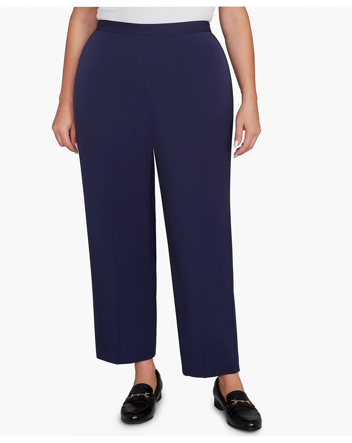 Plus Size Saratoga Springs Side Seam Pocket Average Length Twill Pants