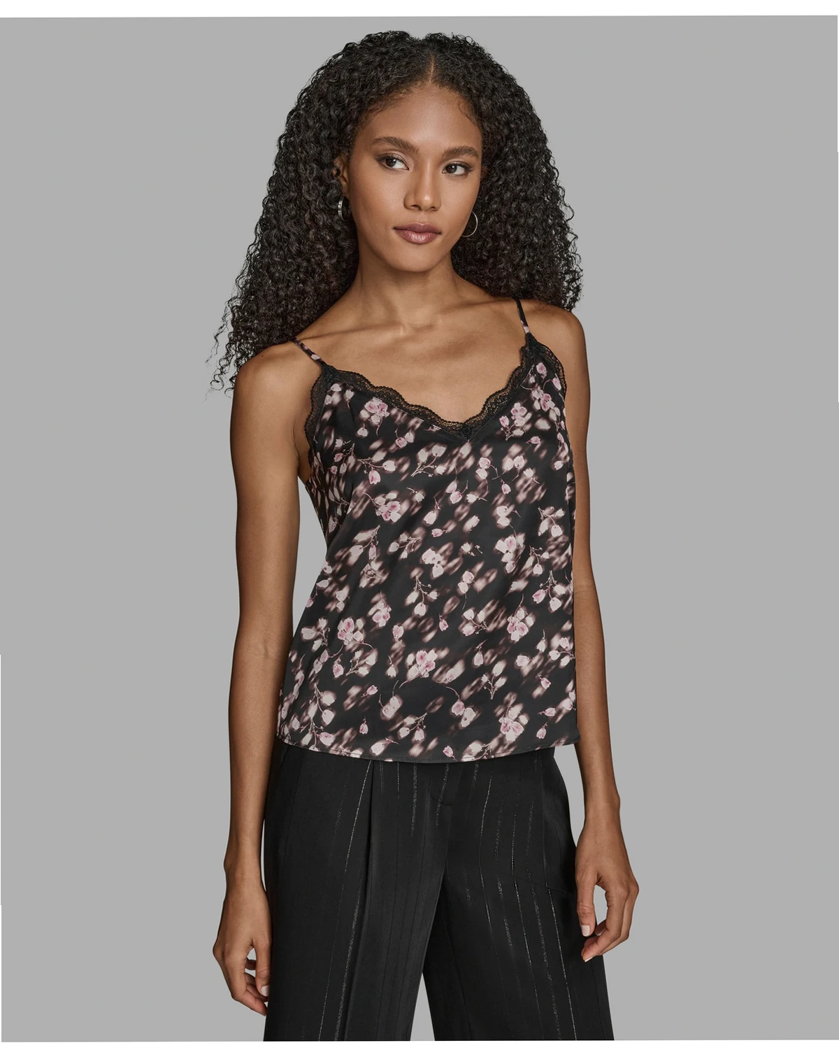 Women's Floral Print V-Neck Camisole Top