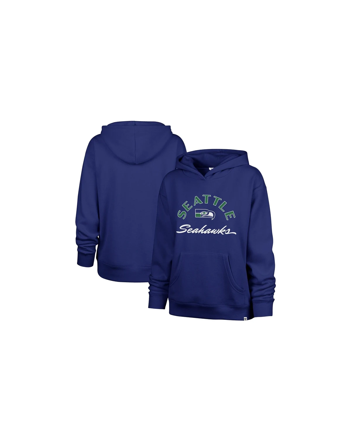 Women's Royal Seattle Seahawks Whirlwind Naomi Pullover Hoodie