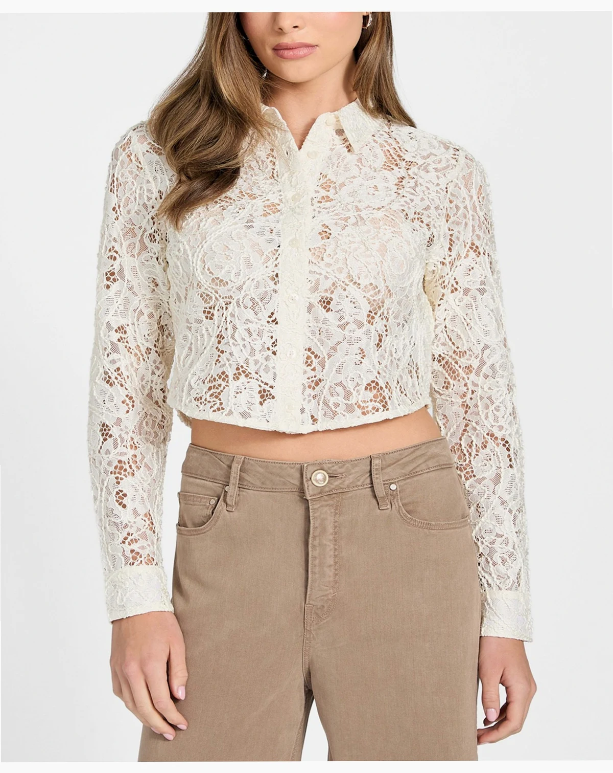Women's Long-Sleeve Imani Lace Top