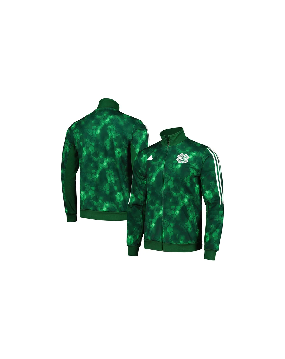 Men's Green Celtic Lifestyle Full-Zip Track Top