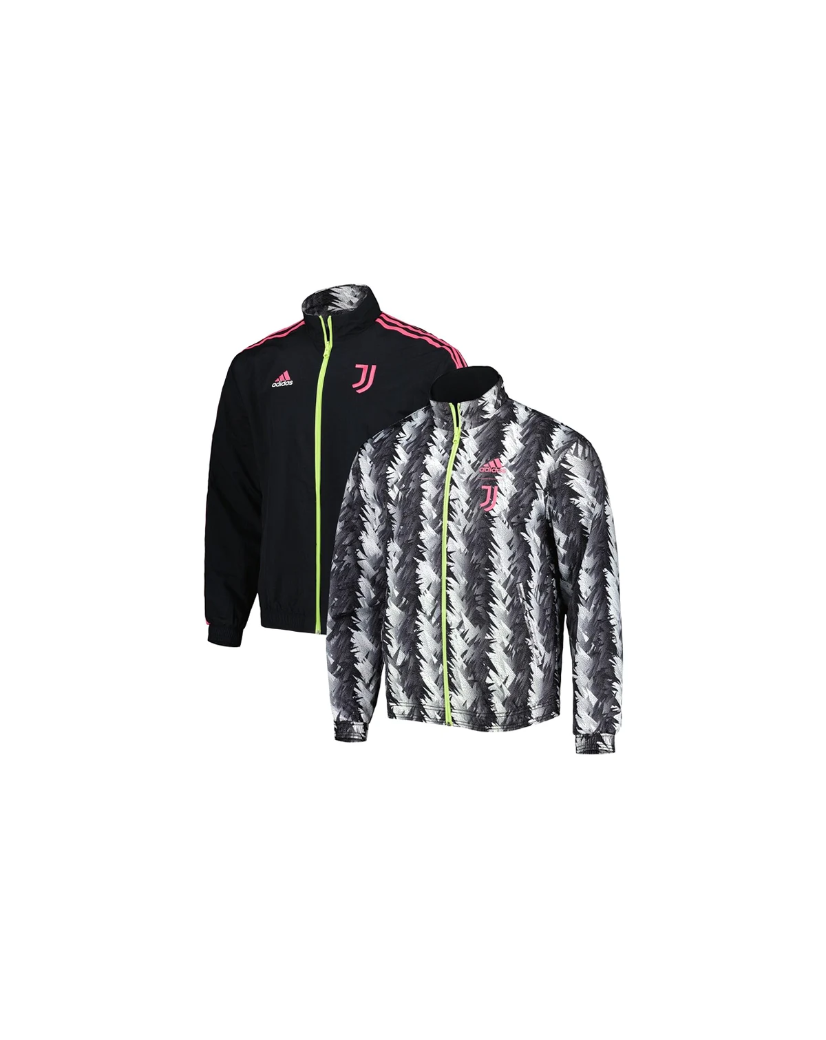 Men's Black Juventus 2022/23 On-Field Team Logo Anthem Reversible Full-Zip Jacket