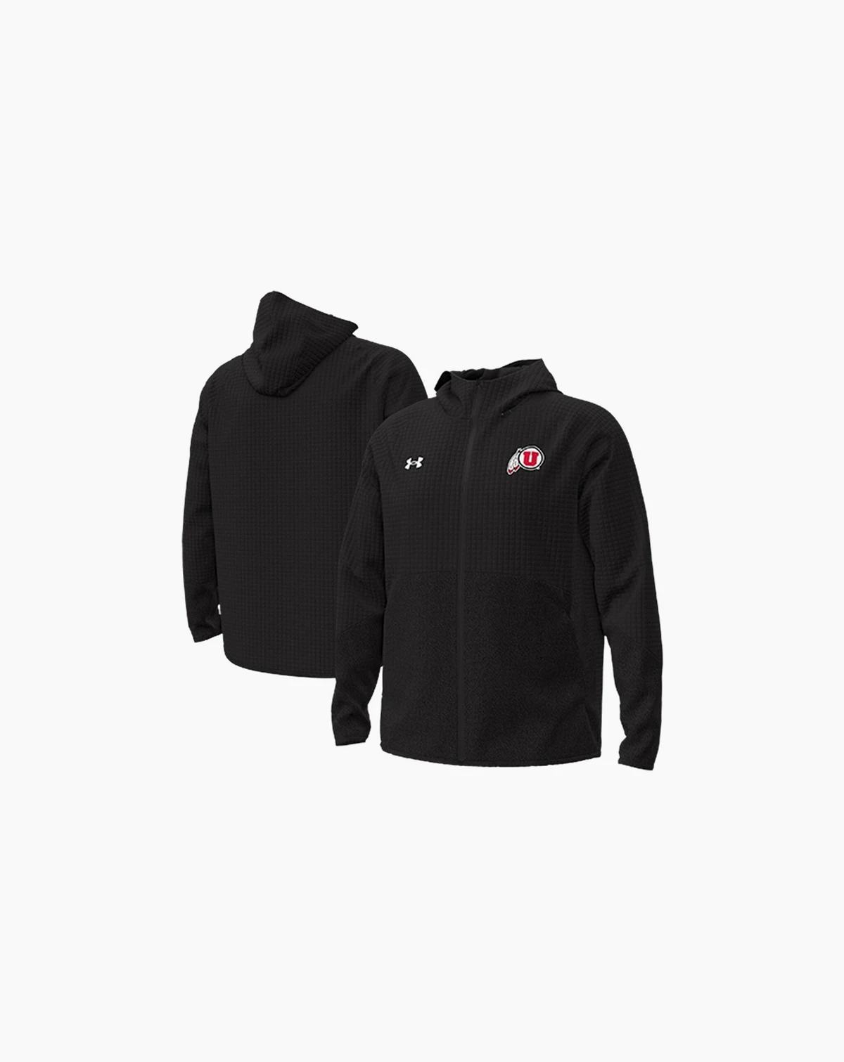 Men's Black Utah Utes Unstoppable Raglan Full-Zip Jacket