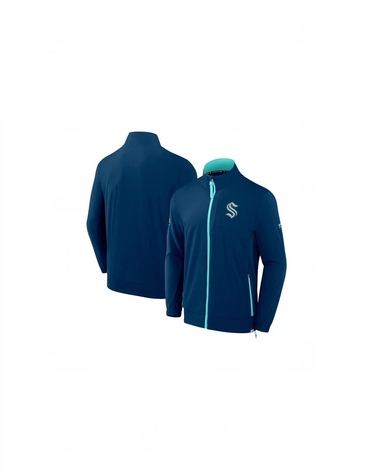 Men's Deep Sea Blue Seattle Kraken Authentic Pro Rink Full-Zip Jacket