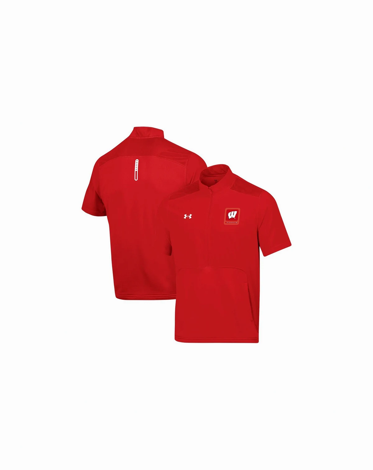 Men's Red Wisconsin Badgers Motivate Half-Zip Jacket