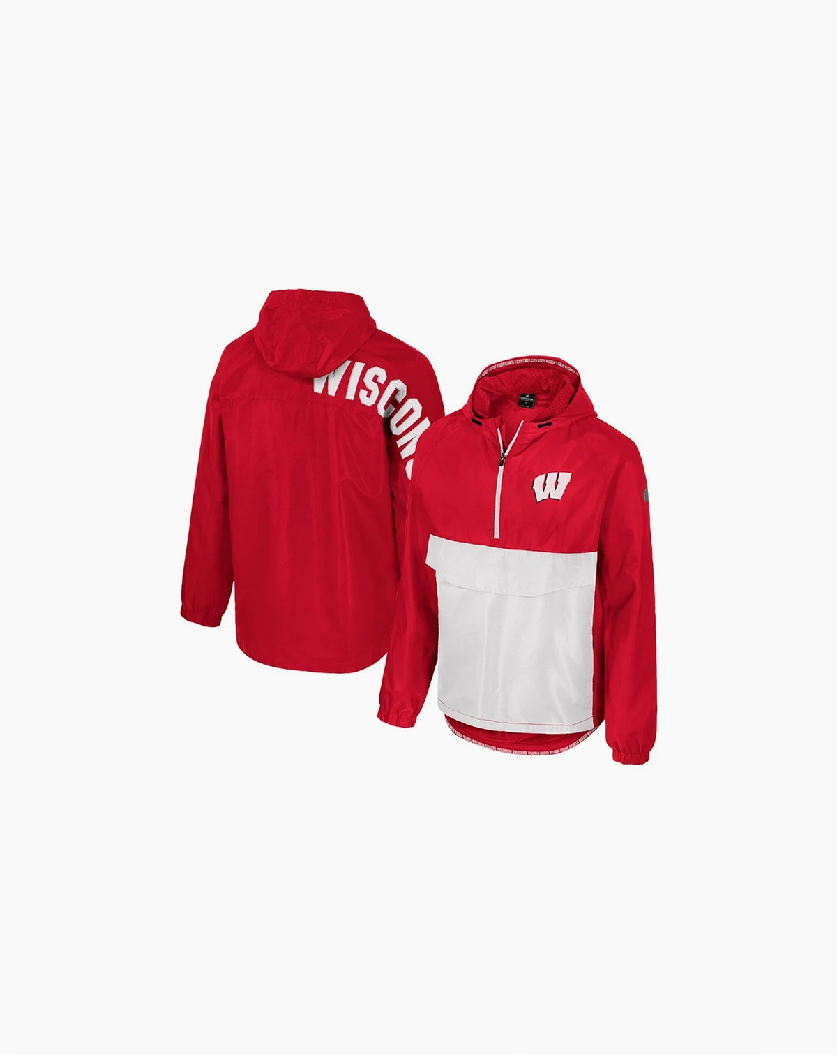 Men's Red Wisconsin Badgers Reloaded Anorak Half-Zip Jacket